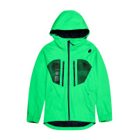 探路者户外冲锋衣加强防水10000MM背面复合东丽防水膜印反光logo时尚有型男式单层冲锋衣