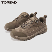 探路者户外鞋男毛牛皮鞋面防滑大底徒步鞋反2021秋冬季新款男式户外徒步鞋V底耐磨登山鞋