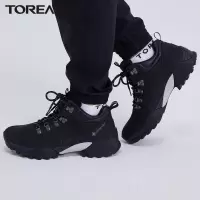 探路者防水户外鞋子男式GORE-TEX全头层牛皮鞋面防滑大底徒步鞋防水登山鞋男春夏季
