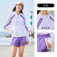 探路者 皮肤衣女 2022春夏新款轻薄两件套透气防晒衣套装TAXK82789