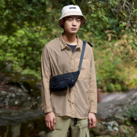 探路者带领子皮肤衣衬衫式户外防晒衣 2022春夏新款户外轻薄防晒舒适透气男式防晒服TAZK81783