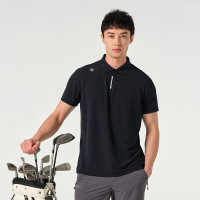 探路者POLO衫T恤翻领速干衣半袖2022春夏男式户外速干t恤短袖弹力透气功能短袖TAJK81263