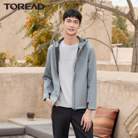 探路者软壳衣裤男加绒保暖防风衣秋冬季加绒保暖软壳衣男2021新款户外连帽造型男式软壳外套摇粒抓绒衣男