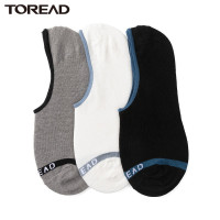探路者速干袜男女通款三双套装春夏季COOLMAX低腰短袜透气排汗吸湿快干户外袜子船袜运动徒步袜防脱落
