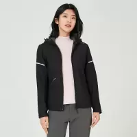 探路者户外徒步外套女士户外软壳衣加绒保暖外套秋冬季户外弹力防水登山服装徒步运动旅行外套连帽户外防风衣