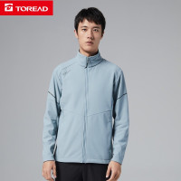 探路者徒步外套男秋冬季立领保暖防风衣男士运动户外软壳衣外套抓绒卫衣休闲上衣摇粒绒运动夹克