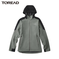 探路者功能外套弹力透气防泼水加绒保暖软壳衣男 2021秋冬季新款户外运动休闲夹克摇粒绒男式防风外套