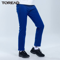 探路者软壳冲锋裤女士登山长裤子加绒加厚秋冬季防风抓绒保暖户外耐磨徒步裤女式软壳裤TAMH92289