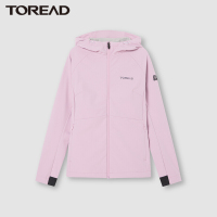 探路者复合外套女士户外徒步越野外套2021秋冬季新款户外弹力耐磨软壳衣外套保暖舒适女内面贴细绒防风衣