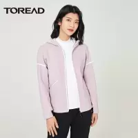 探路者户外加绒软壳衣女士保暖防风外套休闲衣 2021秋冬新款户外弹力舒适女式内贴摇粒绒功能外套