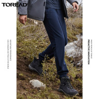 探路者抓绒裤男2021秋冬季新款户外舒适保暖透气摇粒绒裤男式弹力户外运动抓绒长裤