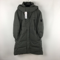 探路者长款户外羽绒服男21秋冬户外休闲运动防风保暖亲肤舒适连帽长款羽绒外套TADJ91584