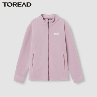 探路者户外女式加厚抓绒外套保暖摇粒绒开衫 2021秋冬新款户外柔软舒适女式抓绒服