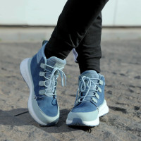 探路者冬靴女士反毛皮内里加绒加厚保暖中高帮户外雪地靴子防水防滑秋冬季女式户外防风轻便休闲旅行鞋子