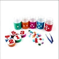 奕娃幼儿园小中班区角材料小医生数学游戏图形玩具颜色配对分类