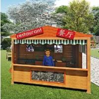 幼儿园户外角色扮演过家家仿真厨房操作台儿童防腐木玩水种植专区