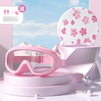 泳镜防水防雾高清专业男女士大框游泳近视眼镜儿童潜水泳帽套装备