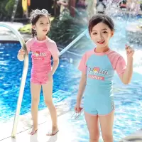 儿童分体泳衣女游泳套装女童宝宝中大童可爱游泳衣泡温泉女孩卡通