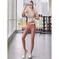 健身裤女高腰提臀跑步训练高级感收腹运动春秋新款紧身瑜伽服长裤