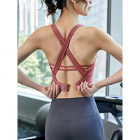运动内衣女夏防震防下垂跑步美背聚拢定型健身瑜伽服背心文胸上衣
