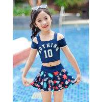 儿童泳衣女孩女童可爱宝宝分体游泳衣2021新款小中大童泳装