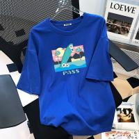 PASS新品短袖t恤女式正能量字母印花简约时尚百搭短袖