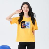 PASS夏日新品女式t恤短袖打底衫阳光活力青少年女式t恤