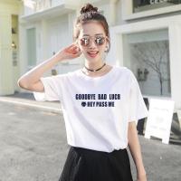 PASS新品短袖女式t恤艺术潮流个性印花短袖