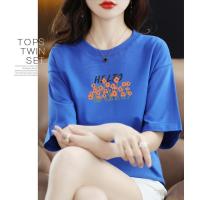 PASS短袖女式t恤字母印花休闲百搭t恤女式打底衫潮牌推荐ins风