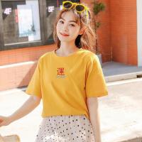 PASS女式t恤艺术潮流个性印花短袖休闲