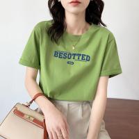 PASS 夏季潮流百搭短袖女夏上衣2022年新款韩版简约休闲女式t恤