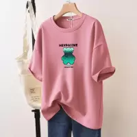 PASS女式t恤潮牌百搭款短袖t恤女式休闲日常简约设计打底衫ins