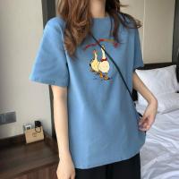 PASST恤女时尚艺术印花夏季新品休闲舒适T恤女式