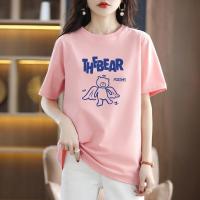 PASS短袖T恤女式潮流新款字母印花T恤休闲百搭新品T恤女式打底衫