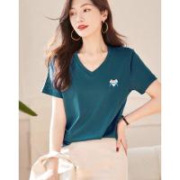 PASS短袖t恤女式休闲百搭时尚猫猫印花短袖可爱甜美小清新短袖夏