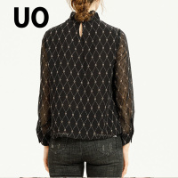 UO夏季时尚立领长袖小上衣