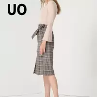 UO春季 简约纯色喇叭袖毛衫女针织衫
