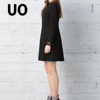 UO优雅蕾丝镂空拼接连衣裙