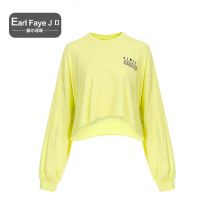 额尔菲斯女士时尚简约字母休闲T恤