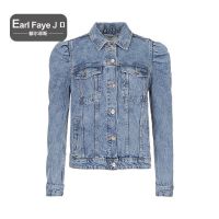 额尔菲斯女士时尚潮流休闲牛仔防风夹克