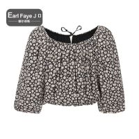 额尔菲斯 女士时尚休闲印花衬衫