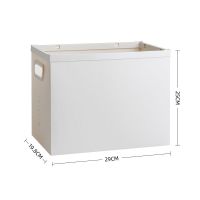 白色加厚升级款(小号) 结实底部-可承重10公斤 加固学生书立收纳盒折叠书立架书架书本收纳神器放书架书箱大容量