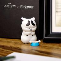 白猫(狗粮) 圣诞节治愈系橘猫可爱猫咪小摆件物件办公室桌面迷你猫猫装饰品