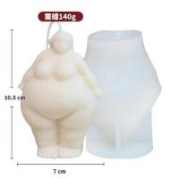 站立胖胖女子模具 北欧抽象人体硅胶模具 diy香薰蜡烛制作 小众胖胖治愈系家居摆件