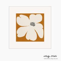 1款 金边 30*30 9mm精致防水布纹膜 花絮暖色北欧ins风小众装饰画客厅治愈系落地画卧室饭厅摆画挂画