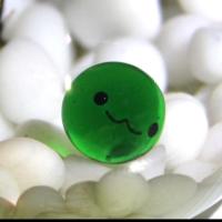 深绿无夜光一个 marimo治愈系日本卡通夜光玻璃珠幸福海藻球微景观水族鱼缸装饰品