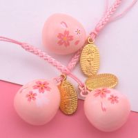 含吊牌套装 日本樱花水琴音铃御守可爱铃铛挂饰DIY日式治愈系包挂件手机链