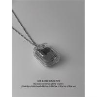 卡农+o字链条送替换钥匙扣 卡农 治愈系 一个人的时候听听天空之城 音乐盒项链 可以拧的吊坠