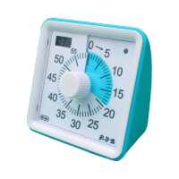 蓝色 赠2节干电池 尖子生计时器可视化学生时间管理器儿童学生自律学习静音提醒器