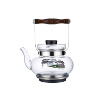 单个水壶 KAMJOVE/金灶 T-40鸡翅木泡茶壶古典玻璃茶艺电热炉功夫茶烧水壶